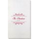 Royal Flourish Framed Names with Text Bamboo Luxe Guest Towels Image 2 of 3